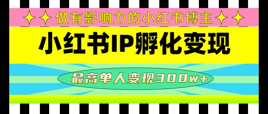 某收费培训-小红书IP孵化变现：做有影响力的小红书博主-互创学社