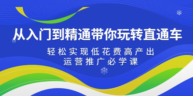 从入门到精通带你玩转直通车：轻松实现低花费高产出，35节运营推广必学课-互创学社