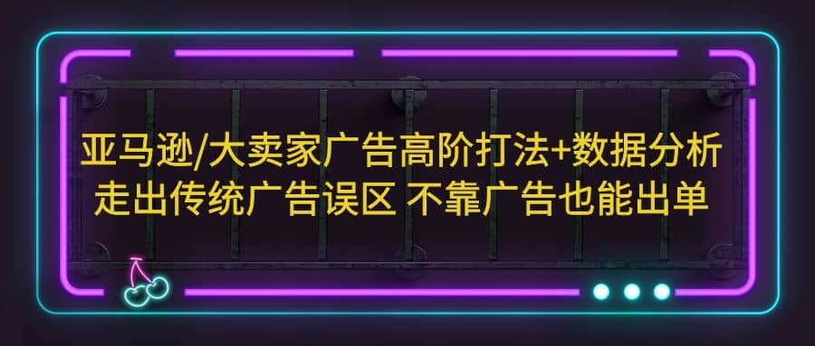 亚马逊/大卖家广告高阶打法+数据分析，走出传统广告误区 不靠广告也能出单-互创学社