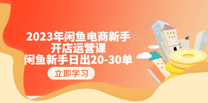 2023年闲鱼电商新手开店运营课：闲鱼新手日出20-30单（18节-实战干货）-互创学社