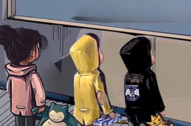 橱窗看车男孩汽车头像制作项目-互创学社