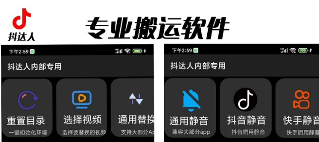对外收费699抖音傻瓜式一键搬运，起号专用5分钟一个视频《软件+详细教程》-互创学社