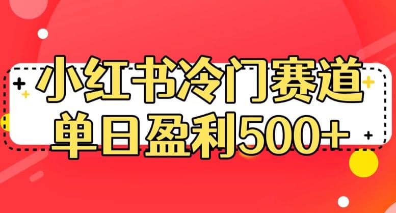 小红书冷门赛道，单日盈利500+【揭秘】-互创学社