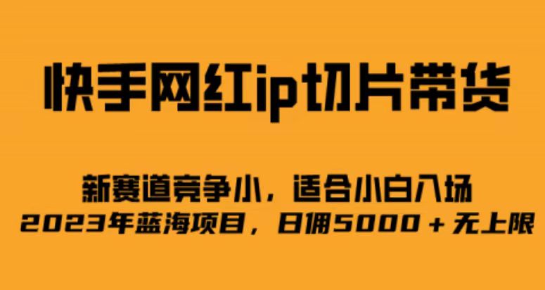 快手网红ip切片新赛道，竞争小事，适合小白 2023蓝海项目-互创学社