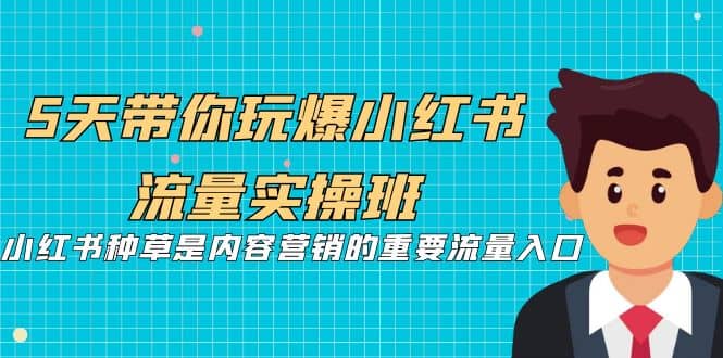 5天带你玩爆小红书流量实操班，小红书种草是内容营销的重要流量入口-互创学社