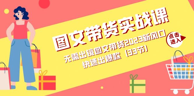 图文带货实战课：无需出镜图文带货2023新风口，快速出爆款（33节）-互创学社