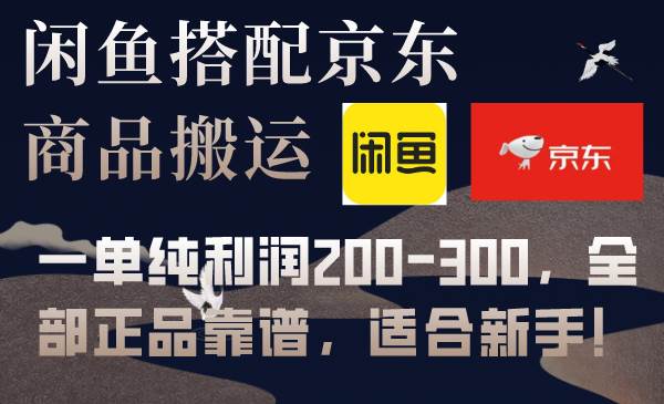 闲鱼搭配京东备份库搬运，一单纯利润200-300，全部正品靠谱，适合新手！-互创学社