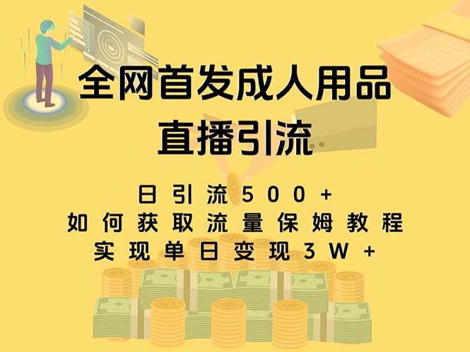 最新全网独创首发，成人用品直播引流获客暴力玩法，单日变现3w保姆级教程-互创学社