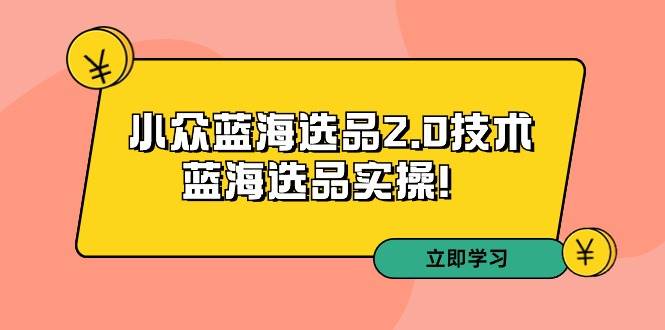 拼多多培训第33期：小众蓝海选品2.0技术-蓝海选品实操！-互创学社