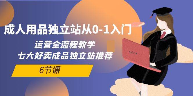 成人用品独立站从0-1入门，运营全流程教学，七大好卖成品独立站推荐-6节课-互创学社
