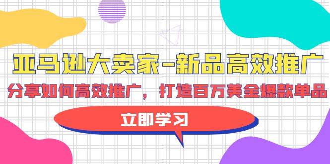 亚马逊 大卖家-新品高效推广，分享如何高效推广，打造百万美金爆款单品-互创学社