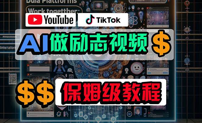 利用AI制作励志视频，在YouTube和TikTok赚钱，小白可做（附工具）-互创学社