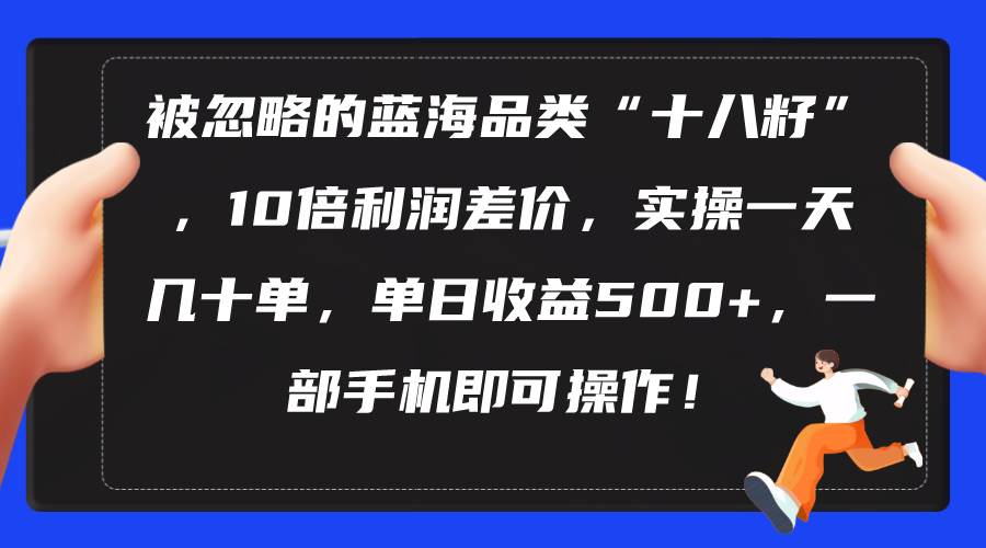 被忽略的蓝海品类“十八籽”，10倍利润差价，实操一天几十单 单日收益500+-互创学社