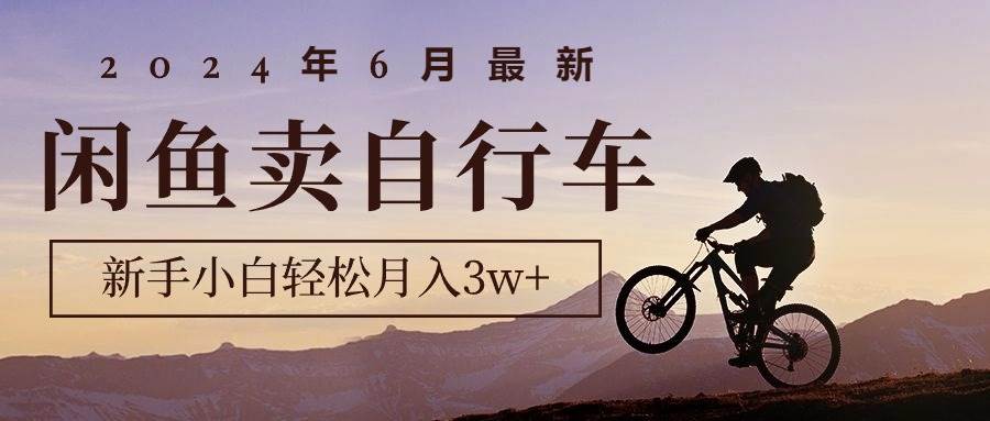 2024年6月最新闲鱼卖自行车，新手小白轻松月入3w+项目-互创学社