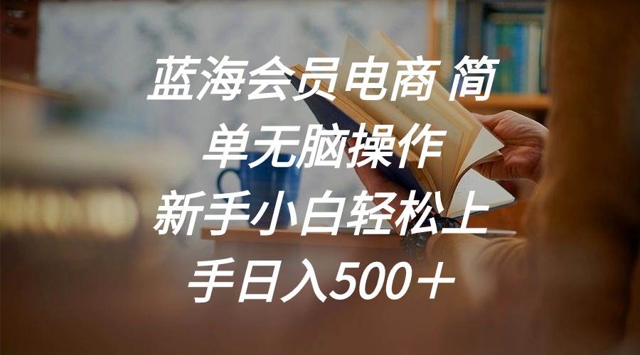 蓝海会员电商 简单无脑操作 新手小白轻松上手日入500＋-互创学社