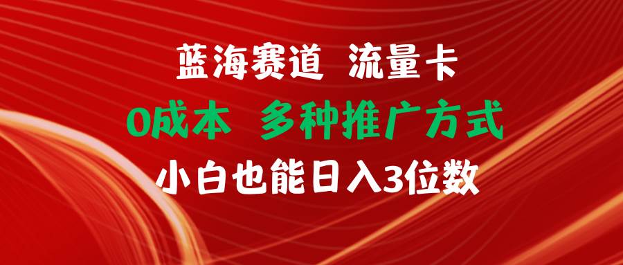 蓝海赛道 流量卡 0成本 小白也能日入三位数-互创学社