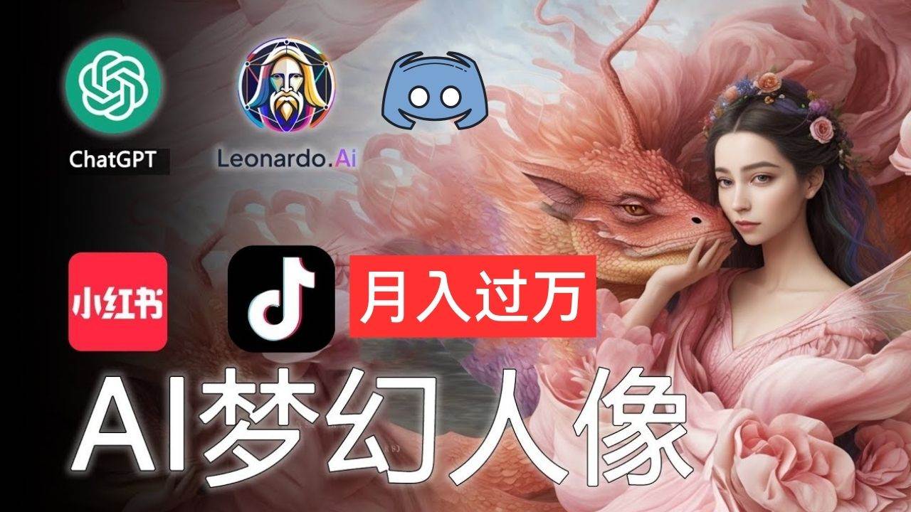 AI摄影梦幻人像：零基础也能月入过万的秘密-互创学社