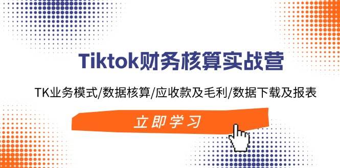 Tiktok财务核算实战营：TK业务模式/数据核算/应收款及毛利/数据下载及报表-互创学社