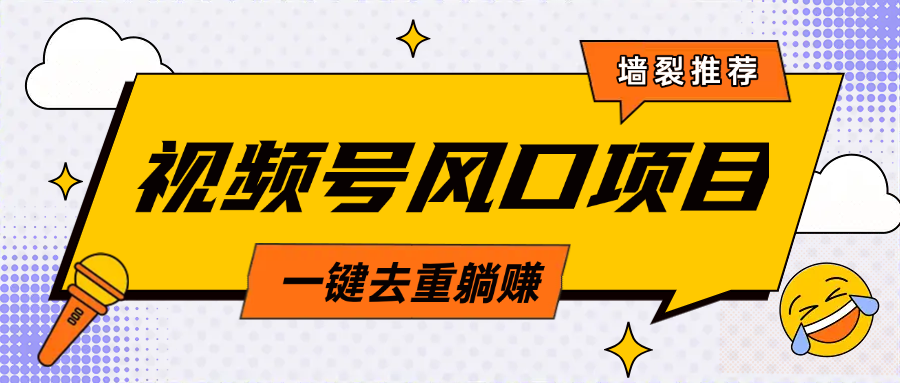 视频号风口蓝海项目，中老年人的流量密码，简单无脑，一键去重，轻松月入过万-互创学社